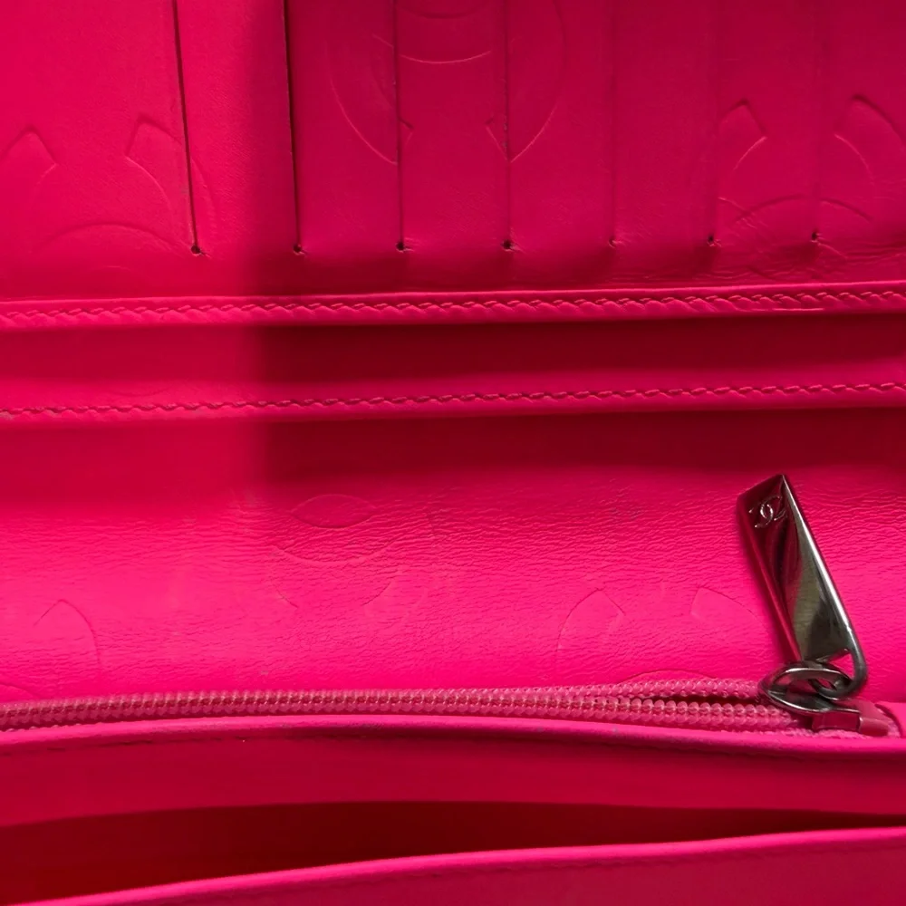CHANEL Black Quilted Patent‎ Wallet - Certificate